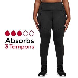 THINX Black High-Waisted Period Leggings (Size Small) NWOT